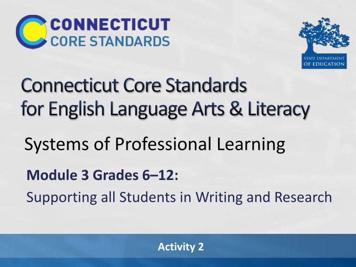 connecticut core standards for english language
