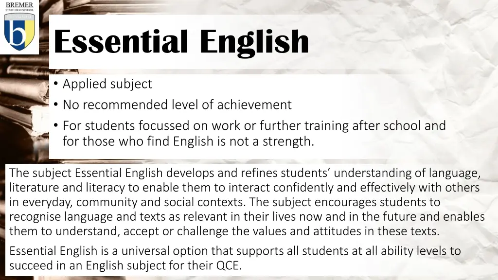 essential english