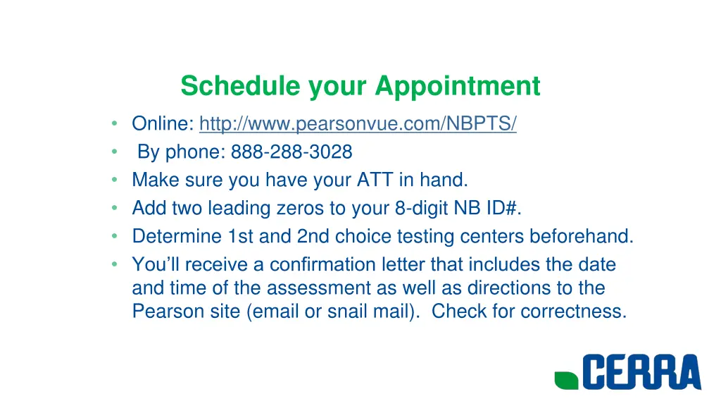 schedule your appointment online http