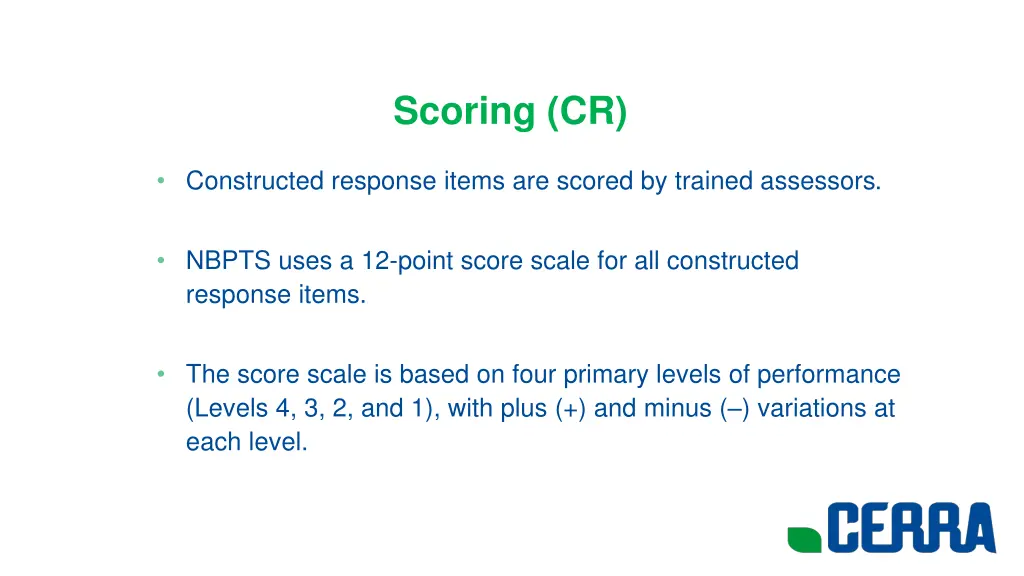 scoring cr