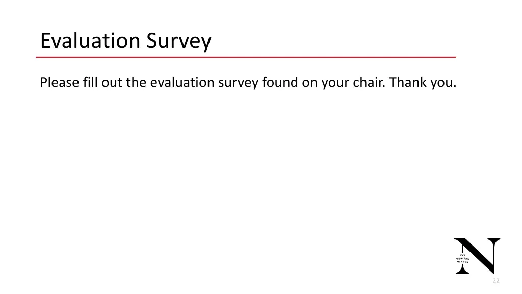 evaluation survey