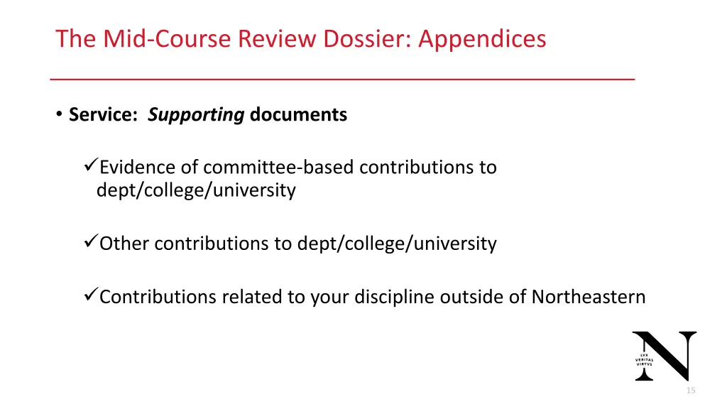 the mid course review dossier appendices 2