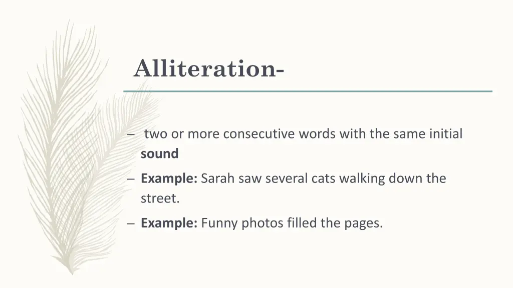 alliteration