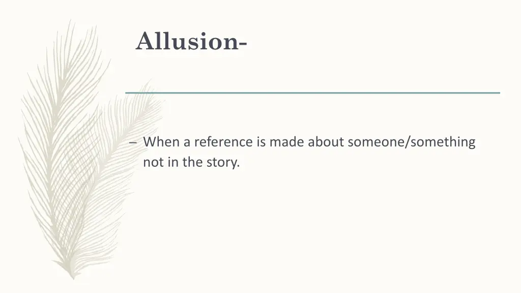 allusion