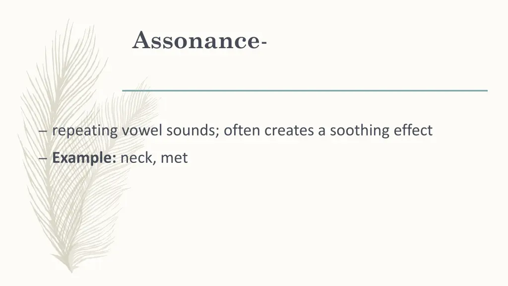 assonance