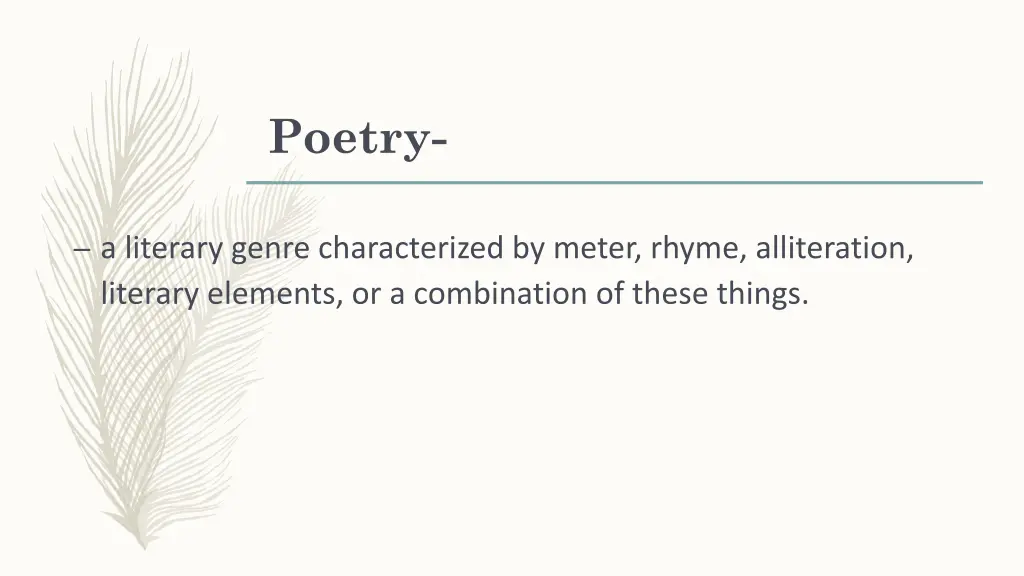 poetry