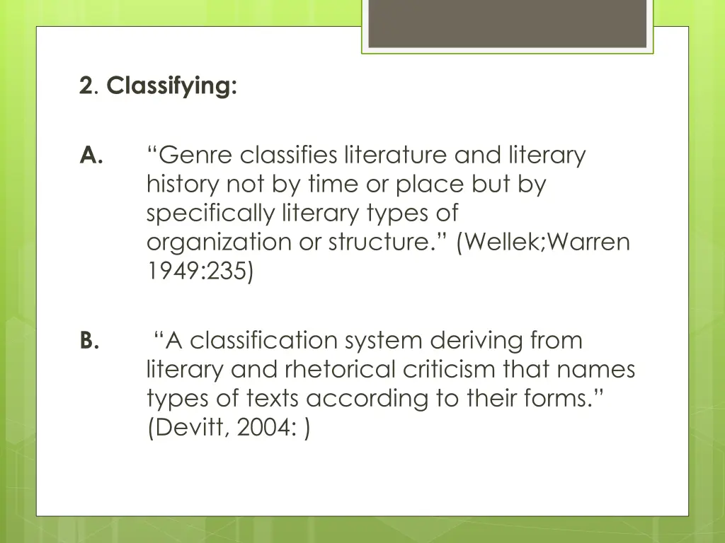 2 classifying