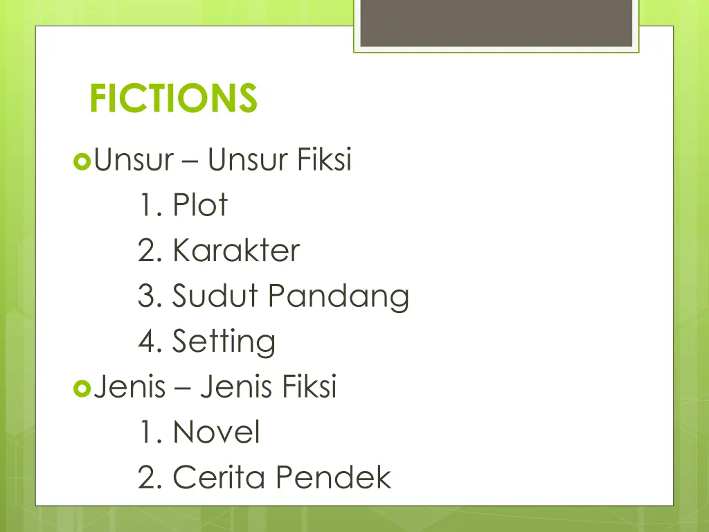 fictions
