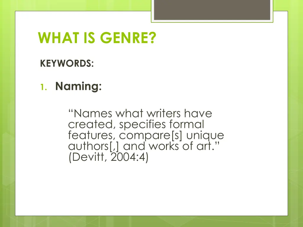 what is genre