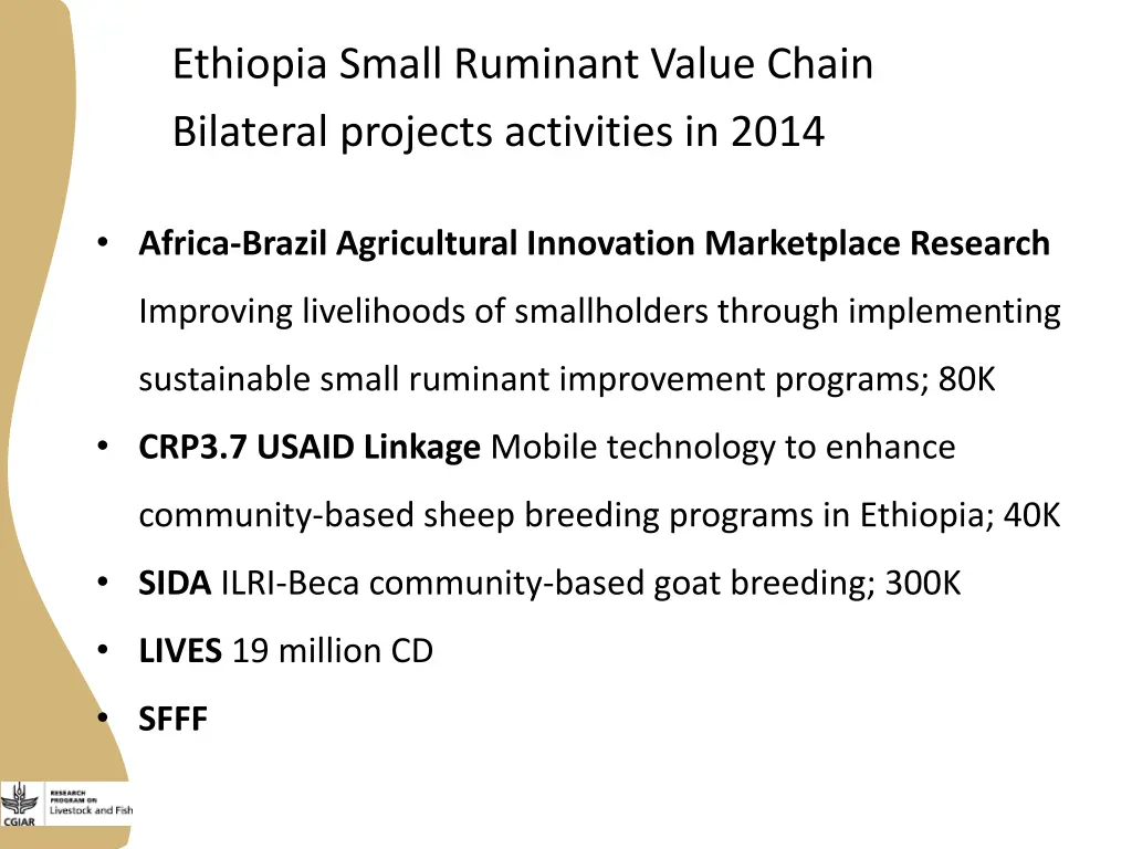 ethiopia small ruminant value chain bilateral