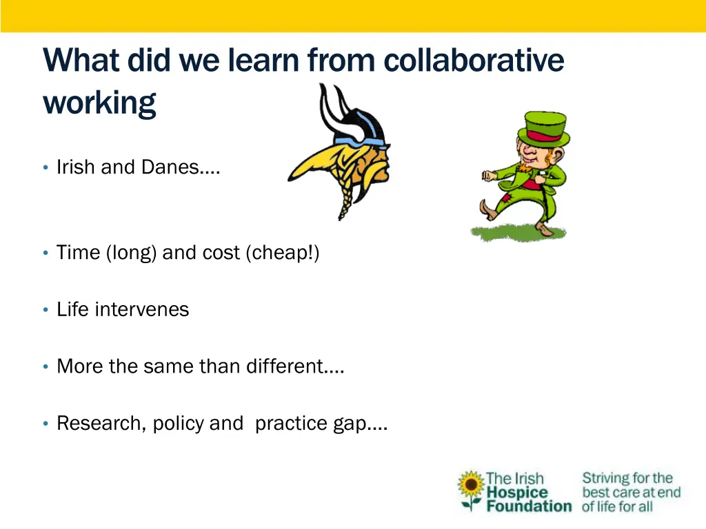 what did we learn from collaborative working