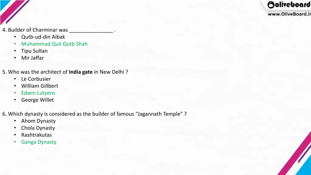 4 builder of charminar was qutb ud din aibak