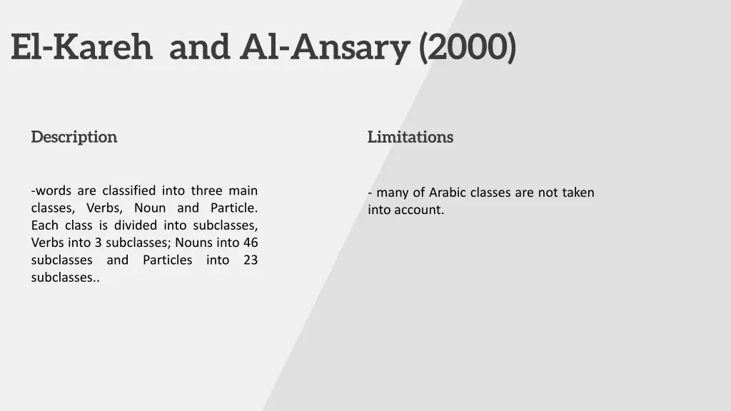 el kareh and al ansary 2000