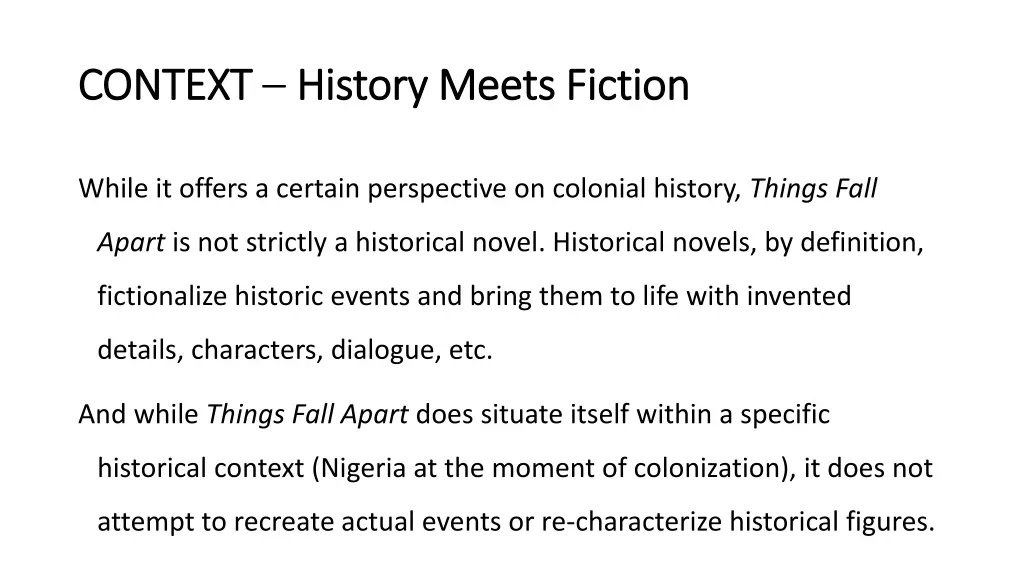 context context history meets fiction history