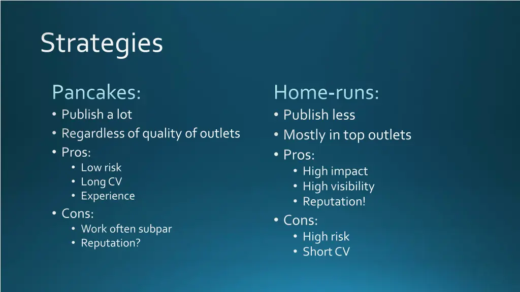 strategies