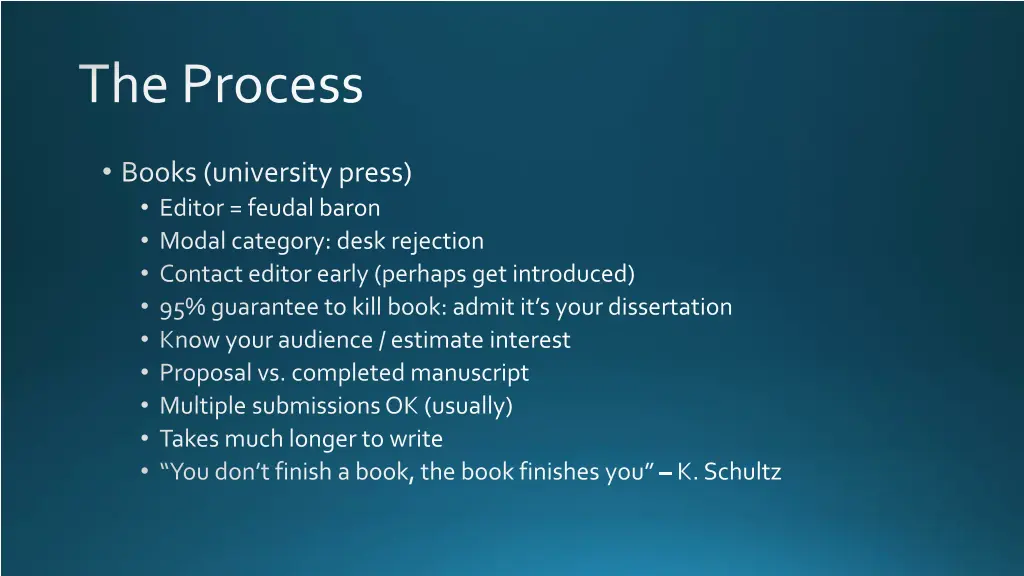 the process 1