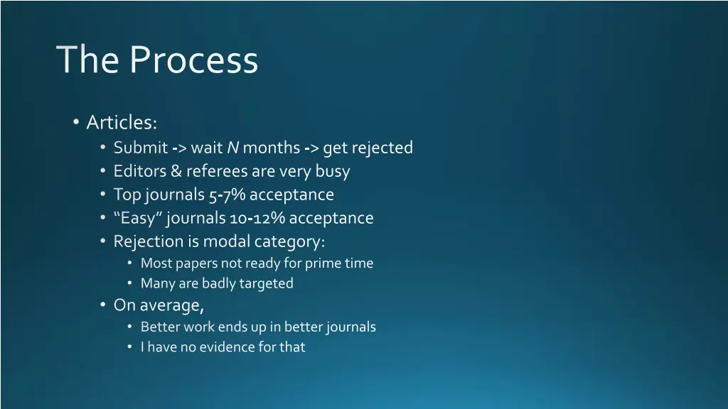 the process