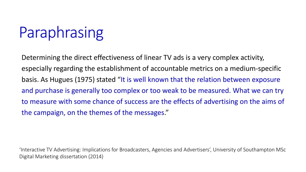 paraphrasing 1