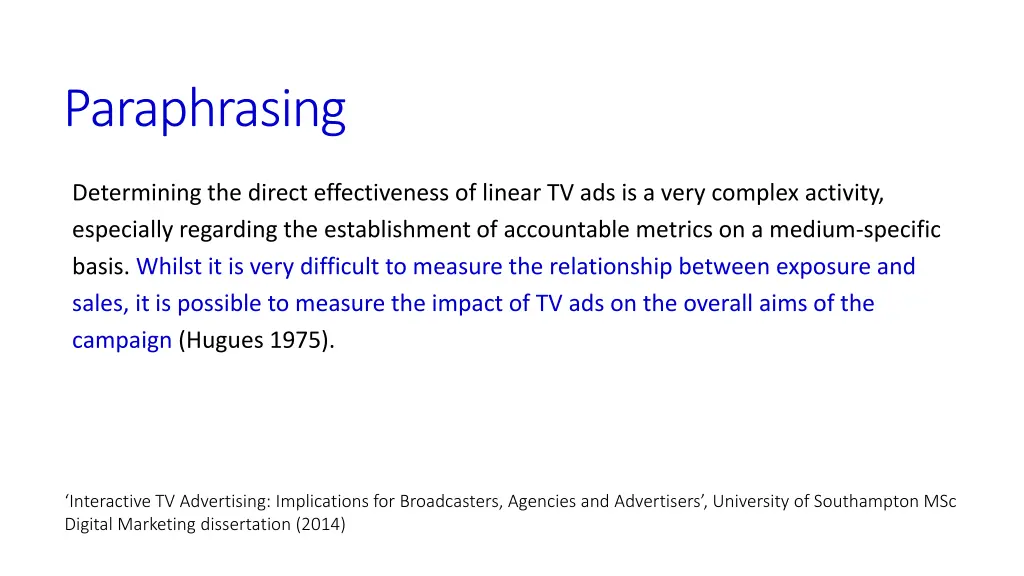 paraphrasing 2