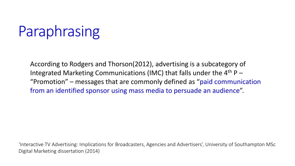 paraphrasing 3