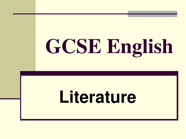 gcse english