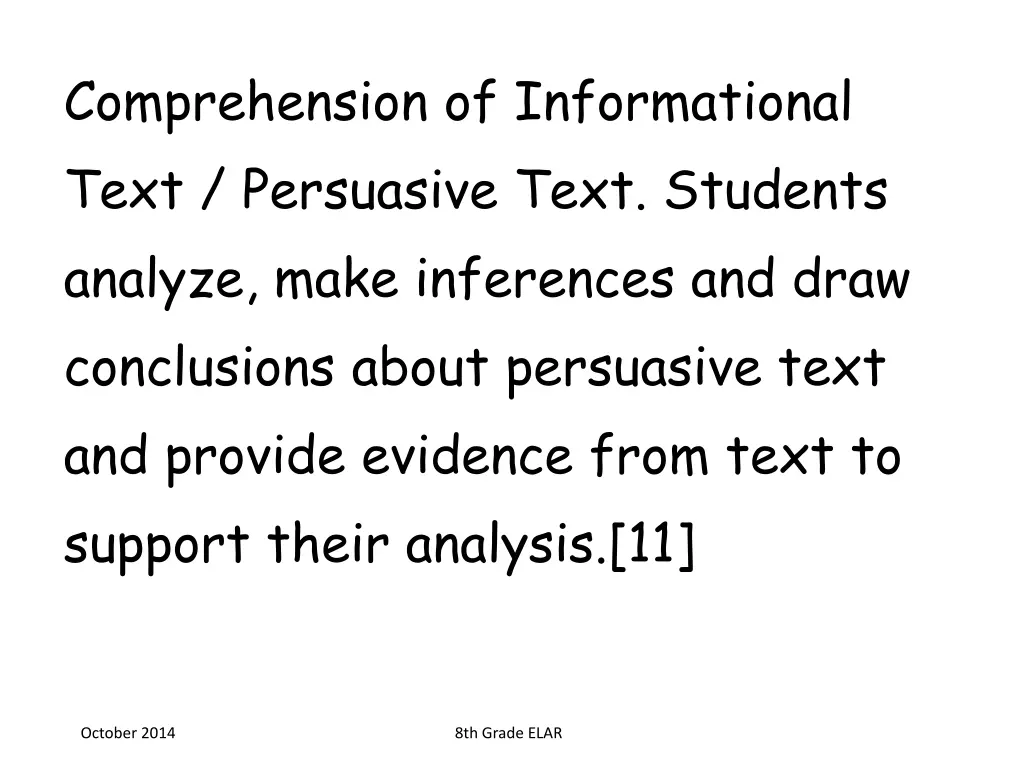 comprehension of informational text persuasive