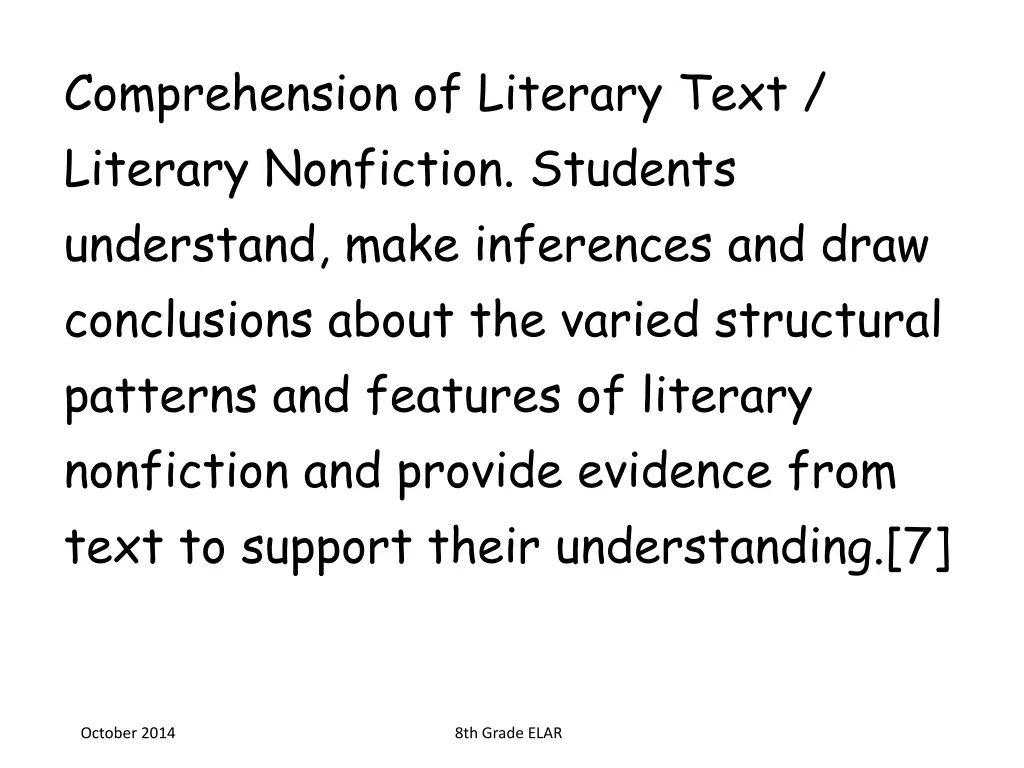 comprehension of literary text literary