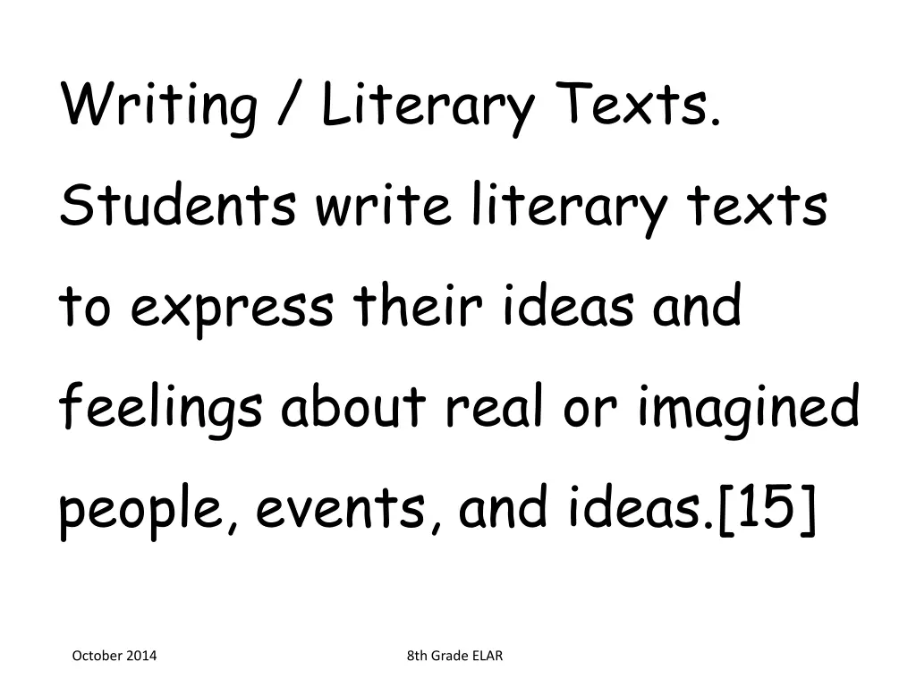 writing literary texts students write literary