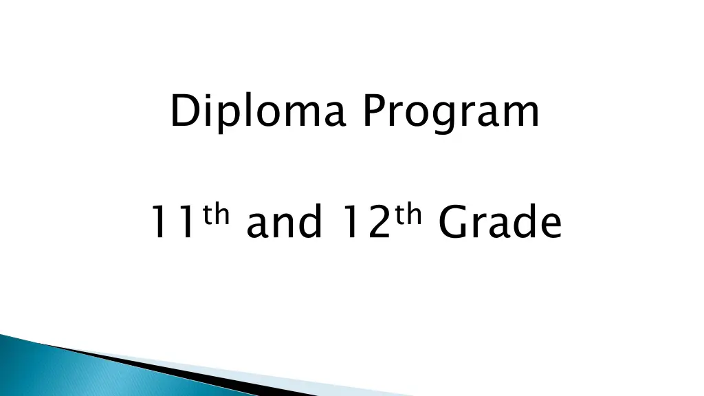 diploma program