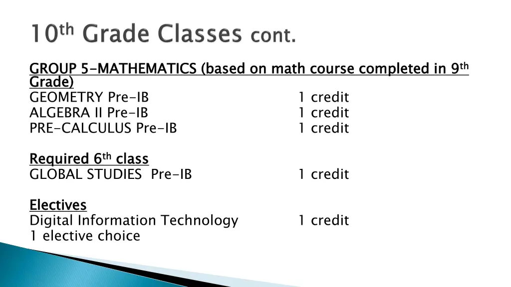 group 5 grade geometry pre ib algebra