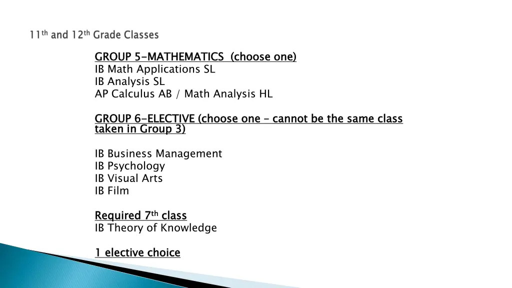 group 5 ib math applications sl ib analysis