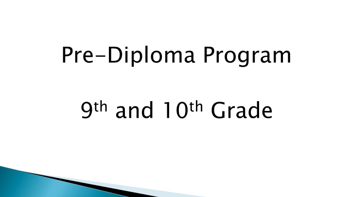 pre diploma program