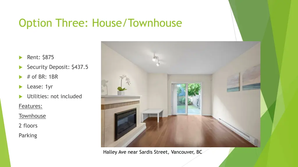 option three house townhouse