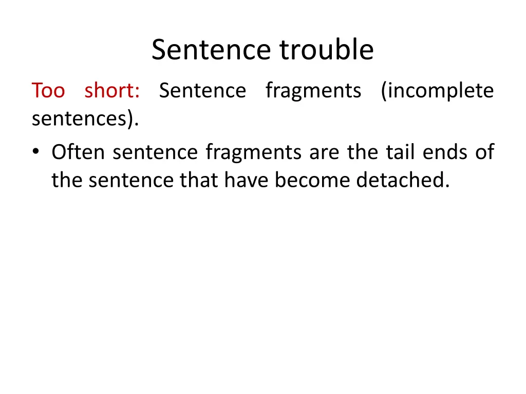 sentence trouble 1