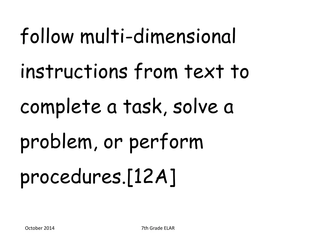 follow multi dimensional instructions from text