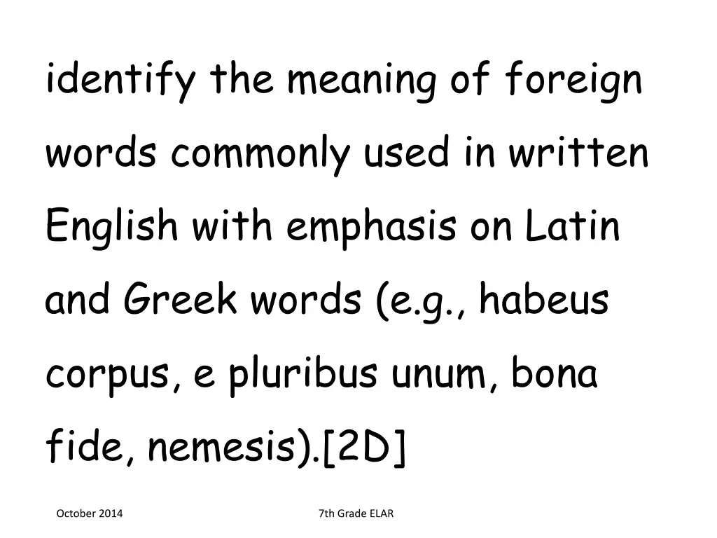 identify the meaning of foreign words commonly