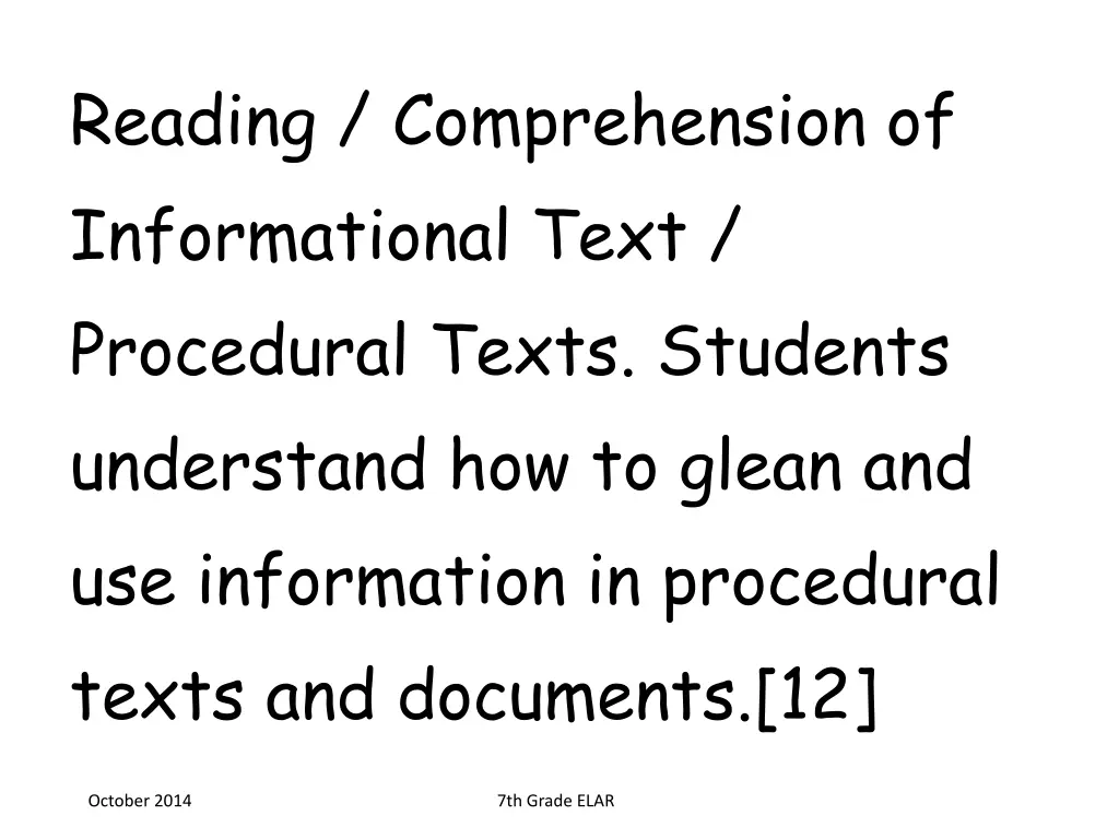 reading comprehension of informational text 3