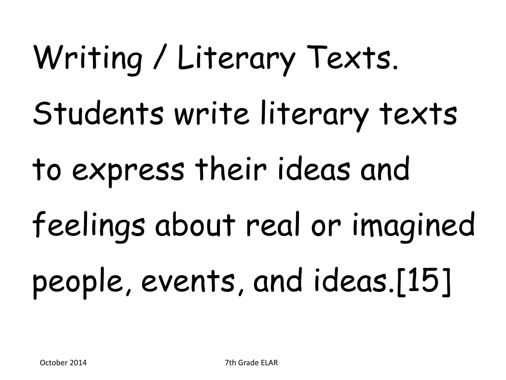writing literary texts students write literary