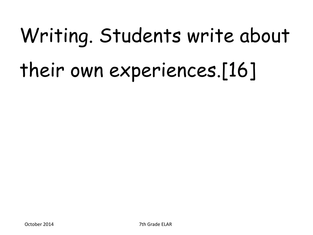 writing students write about their