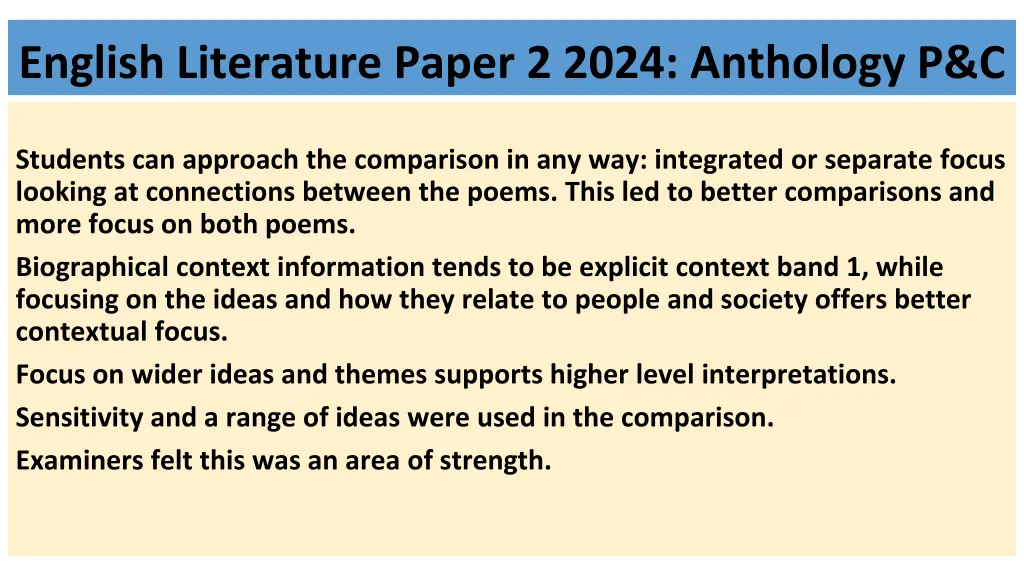 english literature paper 2 2024 anthology p c