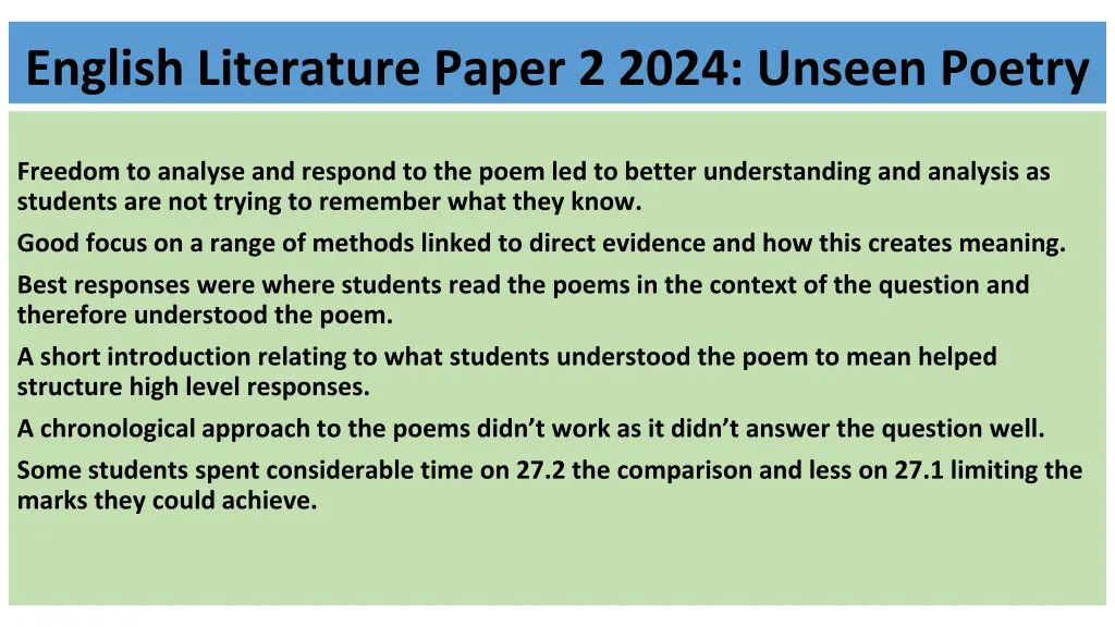 english literature paper 2 2024 unseen poetry