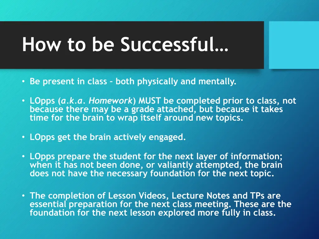 how to be successful