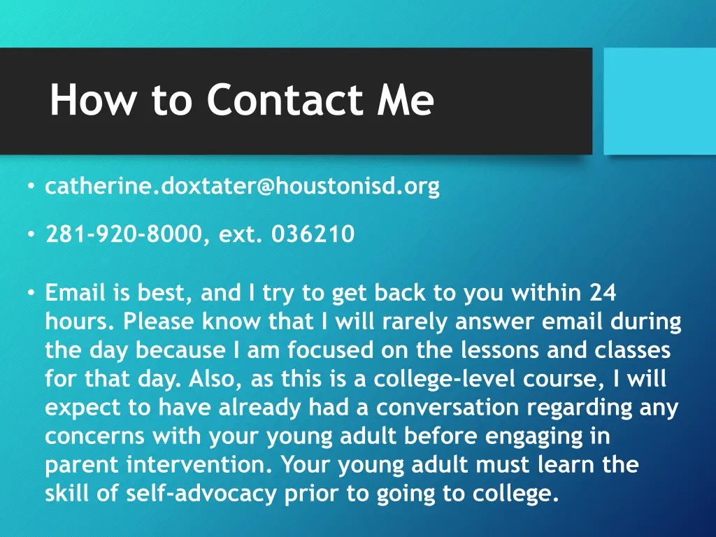 how to contact me