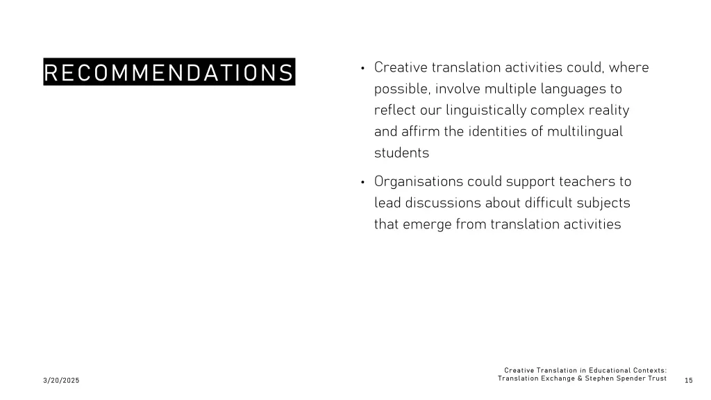 creative translation activities could where