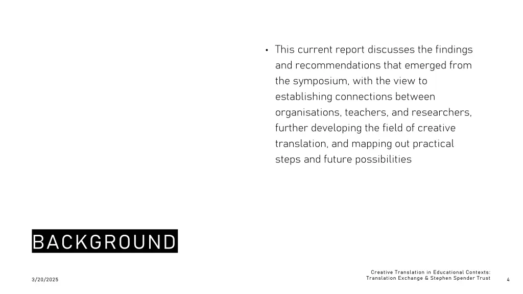 this current report discusses the findings