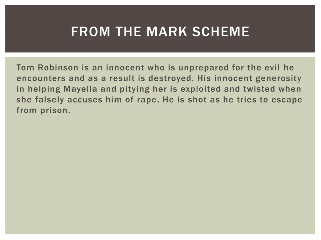 from the mark scheme 1