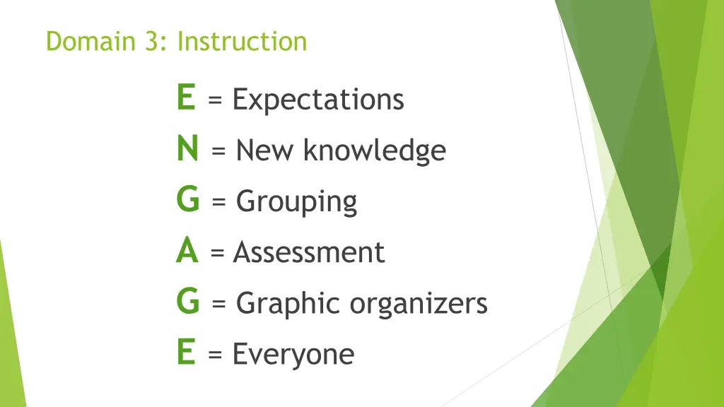 domain 3 instruction