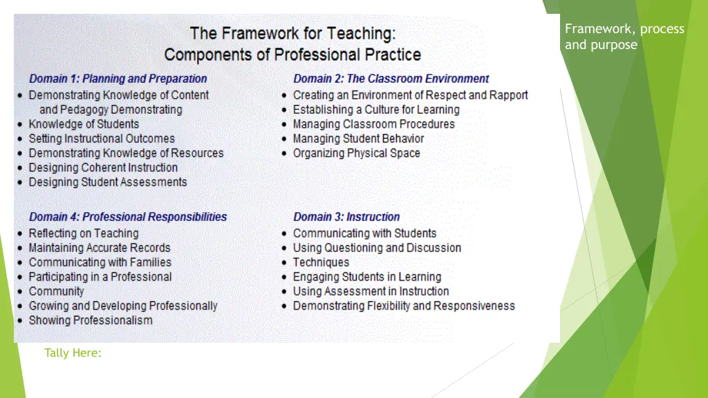 framework process and purpose 1