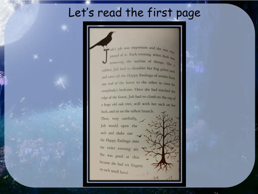 let s read the first page