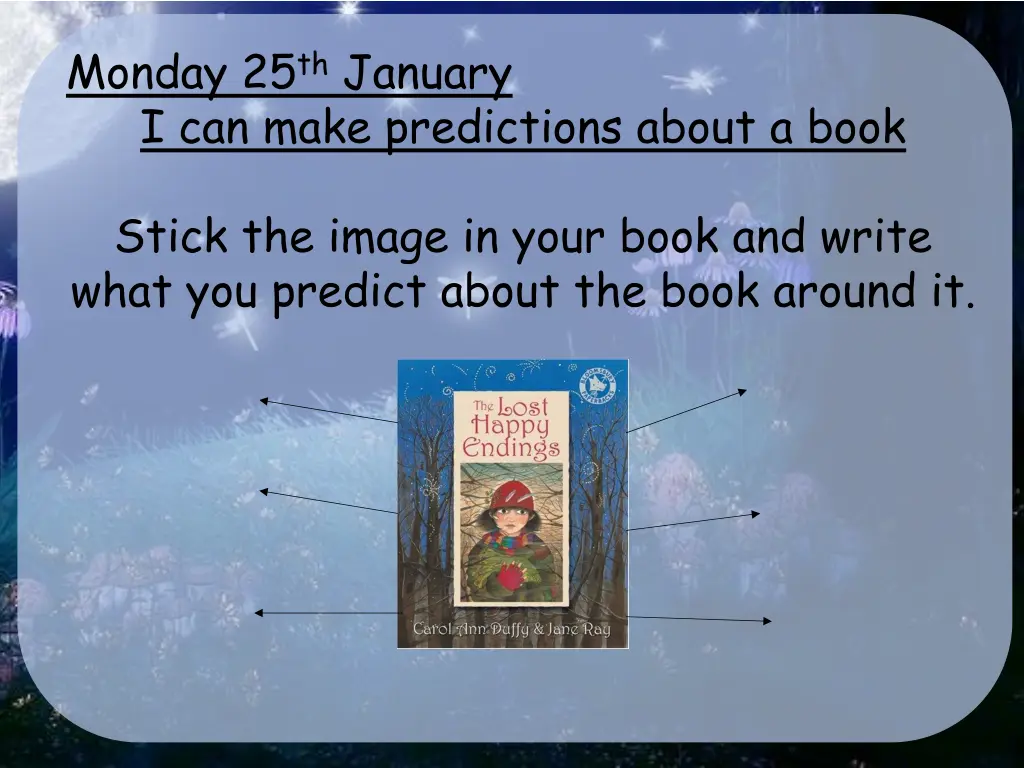 monday 25 th january i can make predictions about